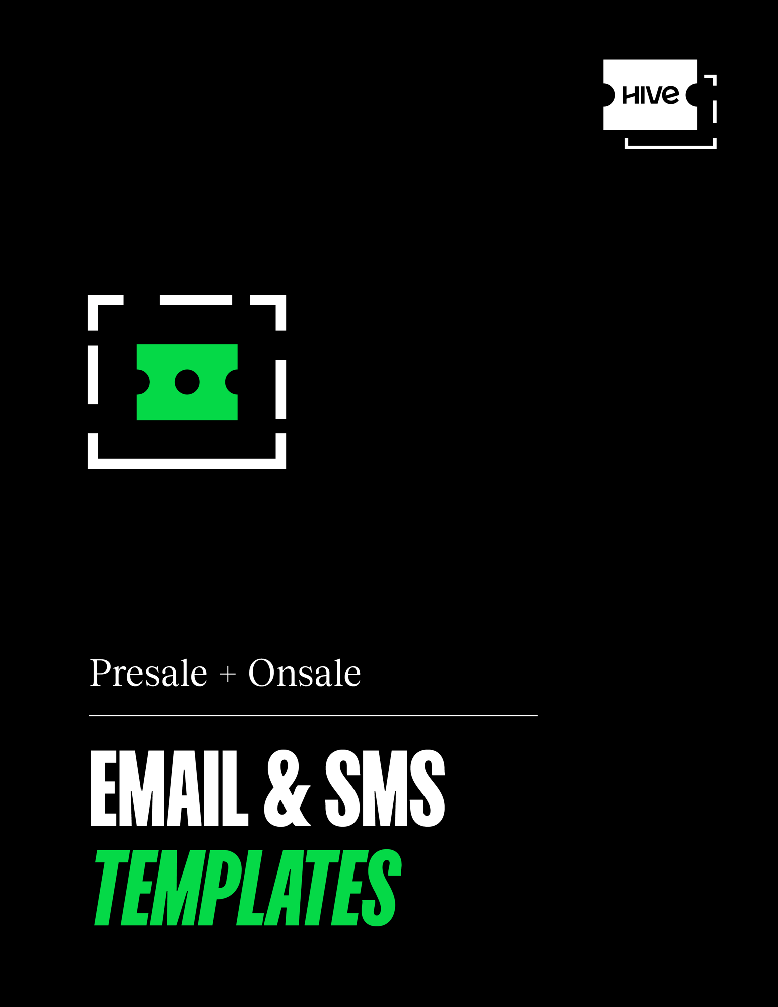 Presale + Onsale Templates Presale + Onsale Templates